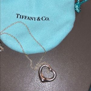 Elsa Peretti Open Heart Pendant, 16 mm wide.